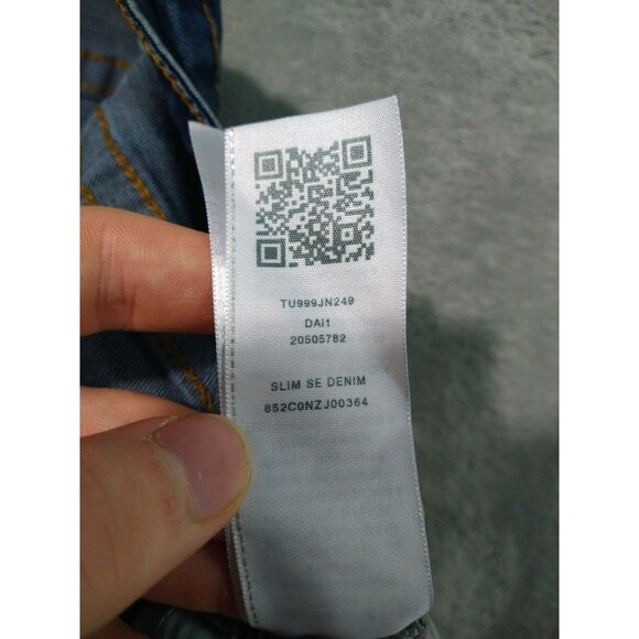 True Religion Jeans Girls 14 Blue Denim Stretch Slim Straight Savage Saloon - Picture 11 of 12